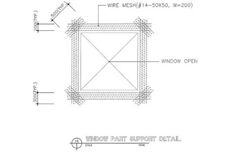 Window Part Support Detail